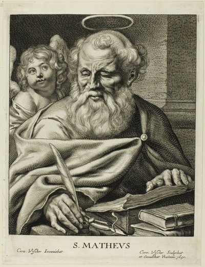 Św. Mateusz autorstwa Cornelis Visscher