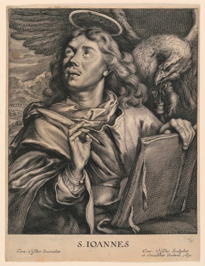 Św. Jan Ewangelista (S. Ioannes) autorstwa Cornelis Visscher