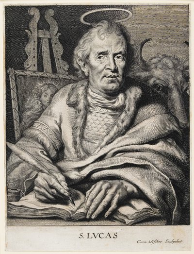 Św. Łukasza autorstwa Cornelis Visscher