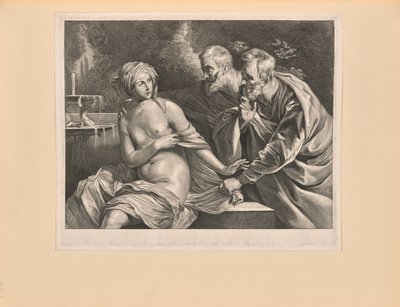 Zuzanna i Starsi, z gabinetu Reynsta autorstwa Cornelis Visscher