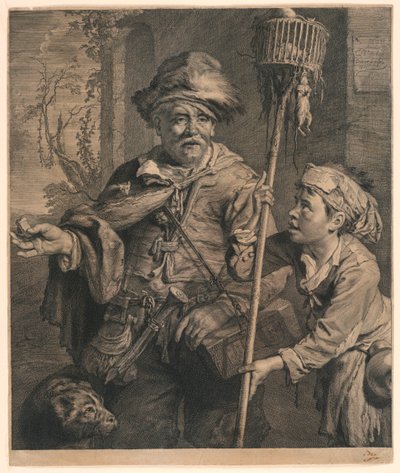 Łapacz szczurów autorstwa Cornelis Visscher