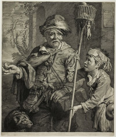 Łowca szczurów autorstwa Cornelis Visscher