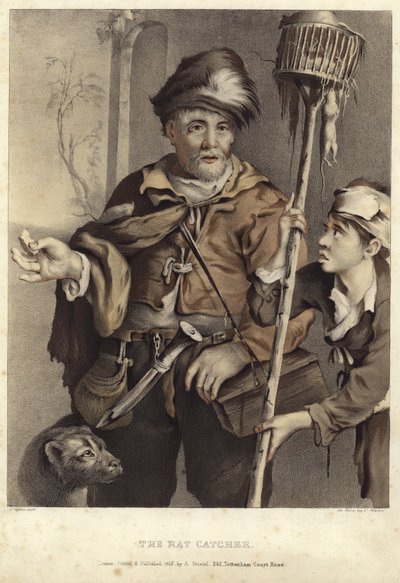 Łapacz szczurów autorstwa Cornelis Visscher