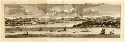 Ilustracja z 1698 r. - Szkodra - Seraj Konstantynopola autorstwa Cornelis de Bruijn