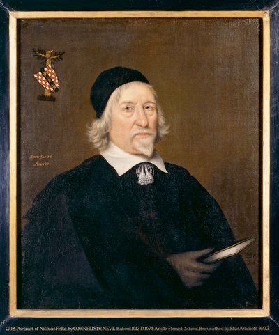 Portret mężczyzny, zwany Nicholas Fiske, 1651 autorstwa Cornelis de Neve