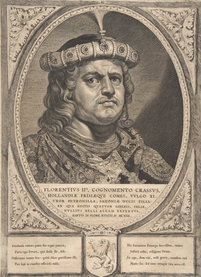 Floris II z serii Counts and Countesses of Holland, Zeeland i West Frisia, autorstwa Cornelis de Visscher
