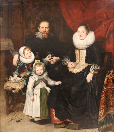 Niderlandzki: Autoportret artysty i jego rodziny Autoportret z rodziną autorstwa Cornelis de Vos