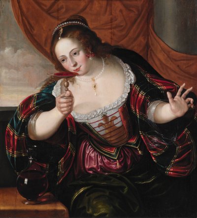 Portret damy, początek XVII w. autorstwa Cornelis de Vos