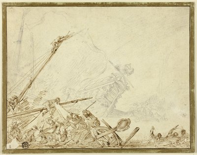 Wrak statku autorstwa Cornelis de Wael
