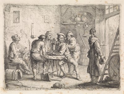 Kobieta opuszcza gospodę autorstwa Cornelis de Wael