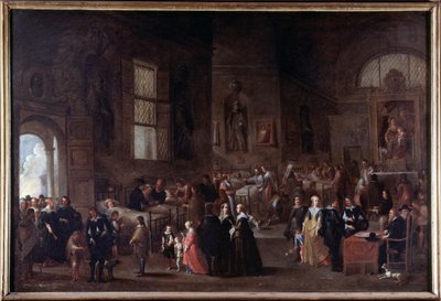 Uczynki miłosierdzia: odwiedzać chorych autorstwa Cornelis de Wael