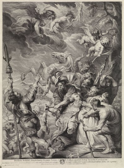 Tortura św. Liwina autorstwa Cornelis van Caukercken