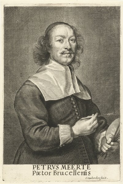 Portret malarza Petrusa Meerte autorstwa Cornelis van Caukercken