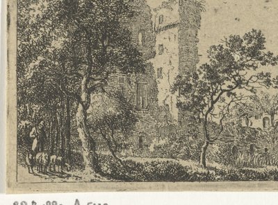 Ruiny zamku de Haar autorstwa Cornelis van Hardenbergh