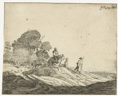 Krajobraz z końmi Cztery krajobrazy (tytuł serii) autorstwa Cornelis van Kittensteyn (attributed to)