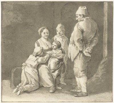 Grupa postaci autorstwa Cornelis van Noorde