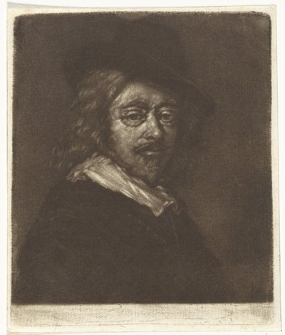 Portret Fransa Halsa w kapeluszu autorstwa Cornelis van Noorde