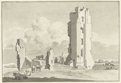 Ruiny domu w Kleve niedaleko Haarlem autorstwa Cornelis van Noorde