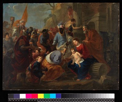 Adoracja Królów przed 1667 (olej na miedzi) autorstwa Cornelis van Poelenburgh