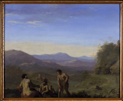 Krajobraz Arkadii (olej na miedzi) autorstwa Cornelis van Poelenburgh or Poelenburch