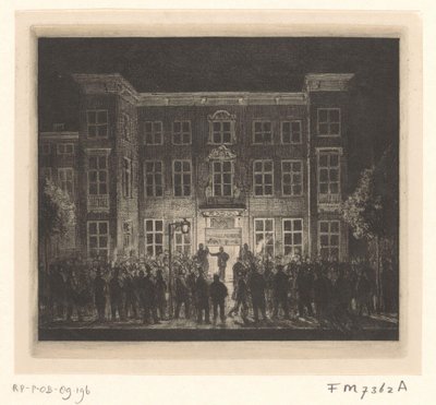 Pogrzeb Akademii Delft, 30 czerwca 1864 r. autorstwa Cornelis van der Griendt