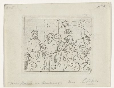 Chrystus i niewiasta przyłapana na cudzołóstwie” autorstwa Cornelis van der Griendt