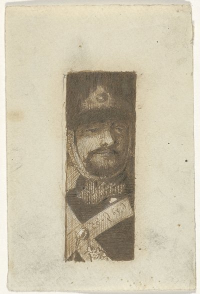Portret żołnierza autorstwa Cornelis van der Griendt
