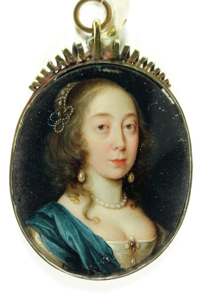 Lady Jane Cheyne (emalia) autorstwa Cornelius I Johnson