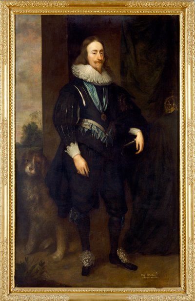 Karol I (olej na płótnie) autorstwa Cornelius Janssen van Ceulen