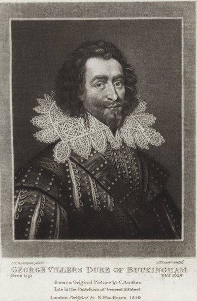 George Villiers, książę Buckingham autorstwa Cornelius Janssen van Ceulen