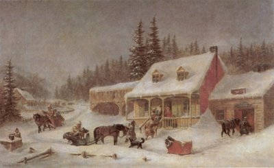 Sklep kowala autorstwa Cornelius Krieghoff