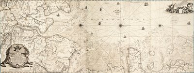 Mapa Morza Północnego autorstwa Cornelius Martin Wohlers