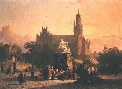 Rynek miejski autorstwa Cornelius Springer