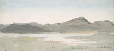 Craig Goch, Moel Hebog, Północna Walia, ca. 1802. autorstwa Cornelius Varley