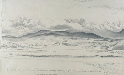 Górska panorama w Walii, Cader Idris autorstwa Cornelius Varley