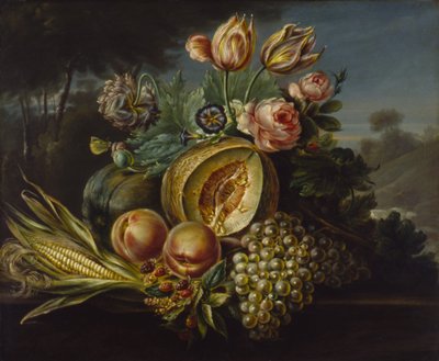 Martwa natura z owocami i kwiatami, 1824. autorstwa Cornelius de Beet
