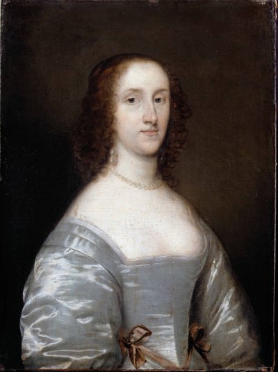 Portret damy w bieli autorstwa Cornelius the elder Johnson