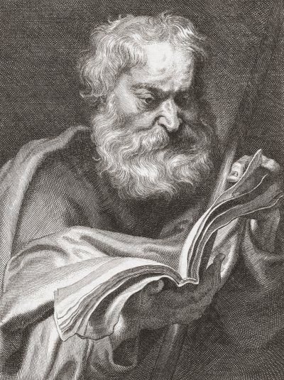 Tomasz Apostoł, Tomasz Wątpiący, portret. autorstwa Cornelius van Caukercken