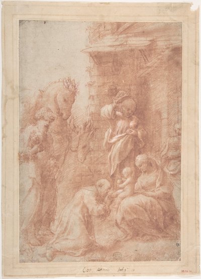 Adoracja Trzech Króli, ca. 1517. autorstwa Correggio