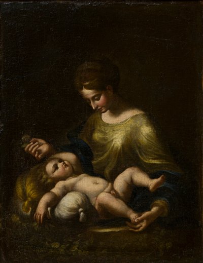 Madonna z Dzieciątkiem, ok. 1509-34 (olej na płótnie) autorstwa Correggio