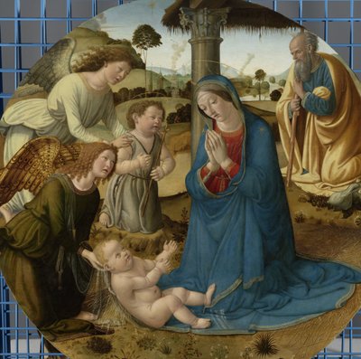 Adoracja Dzieciątka Jezus Adoracja Dziecka autorstwa Cosimo Rosselli