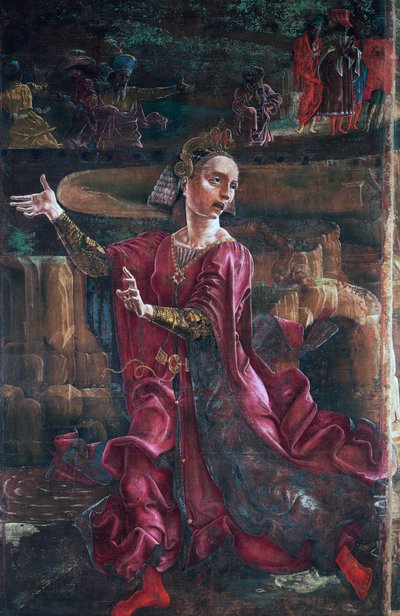 Księżniczka, fragment ze św. Jerzego i księżniczki (lub św. Jerzego i smoka) autorstwa Cosimo Tura