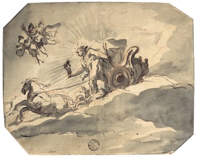 Apollo w swoim rydwanie autorstwa Cosmas Damian Asam