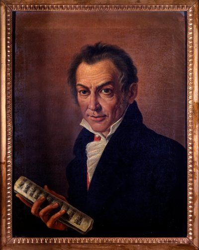 Portret Nicola Antonio Zingarelli, włoskiego kompozytora i organisty. c. 1800 (malarstwo) autorstwa Costanzo Angelini