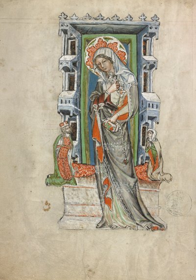 Św. Jadwiga Śląska z księciem Ludwikiem I Legnickim i Brieg oraz księżną Agnieszką autorstwa Court workshop of Duke Ludwig I of Liegnitz and Brieg