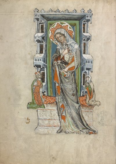 Św. Jadwiga Śląska z księciem Ludwikiem Legnicko-Bryeg i księżną Agnés autorstwa Court workshop of Duke Ludwig I of Liegnitz and Brieg