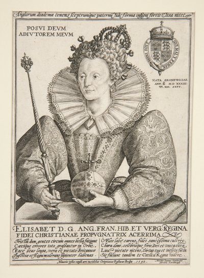 Elżbieta, królowa Anglii autorstwa Crispijn de Passe the Elder