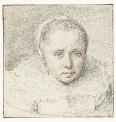 Portret młodej kobiety autorstwa Crispijn van de Passe (I) (attributed to)