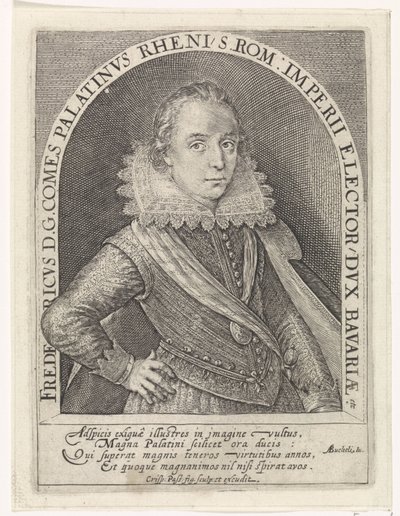 Portret Fryderyka V, elektora palatyna, króla Czech autorstwa Crispijn van de Passe (I)