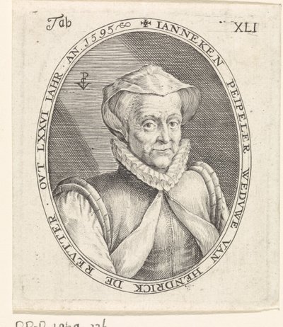 Portret Janneke Peipeller autorstwa Crispijn van de Passe (I)